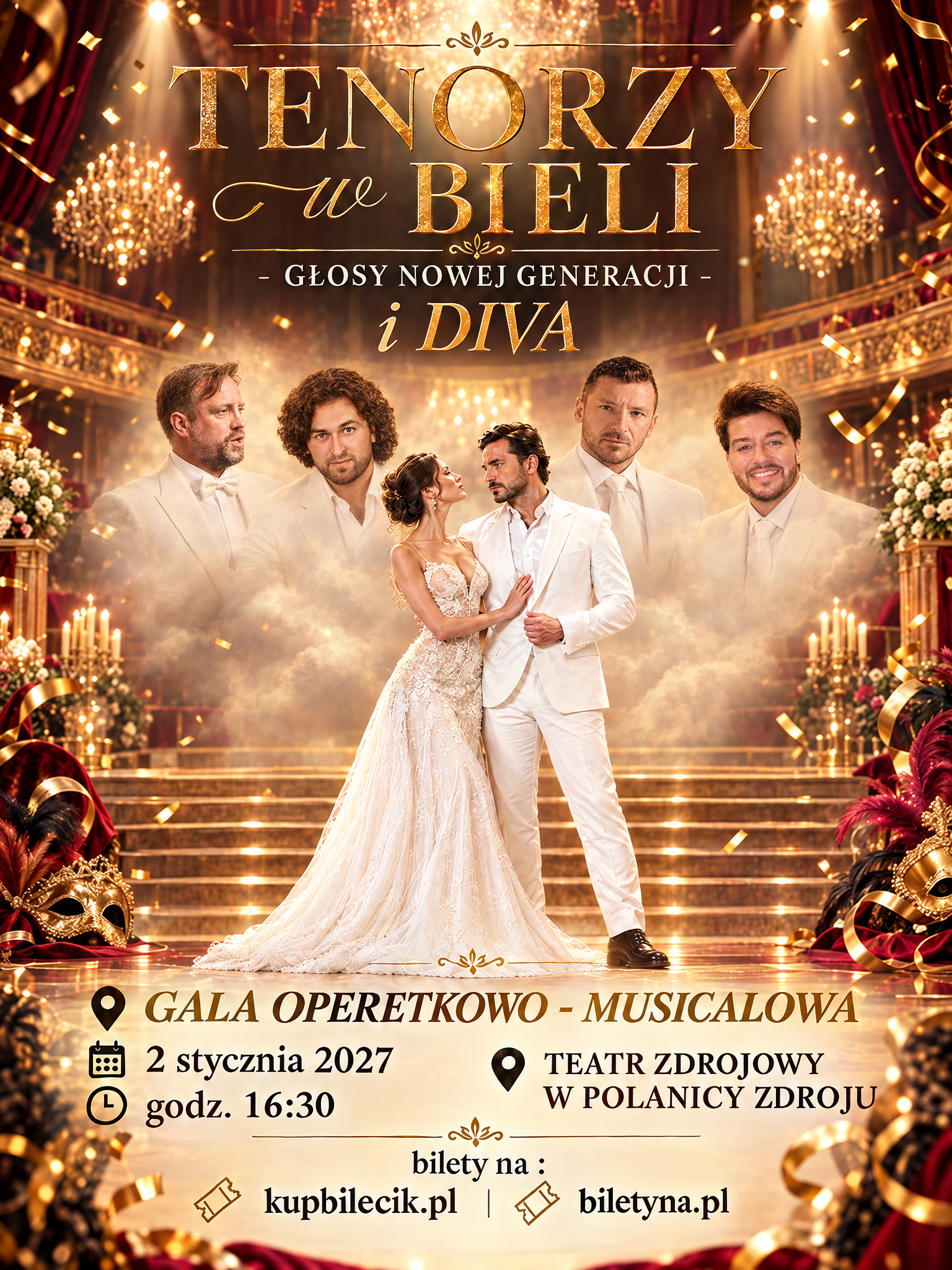 Tenorzy w Bieli i Diva - gala operetkowo-musicalowa 