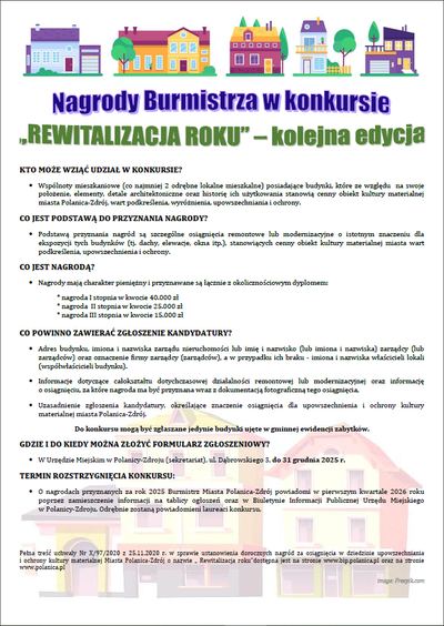 REWITALIZACJA ROKU - Kolejna edycja