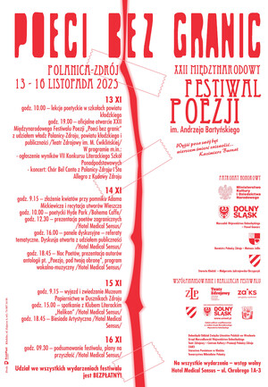 XXII Międzynarodowy Festiwal Poezji im. Andrzeja Bartyńskiego "Poeci bez Granic"