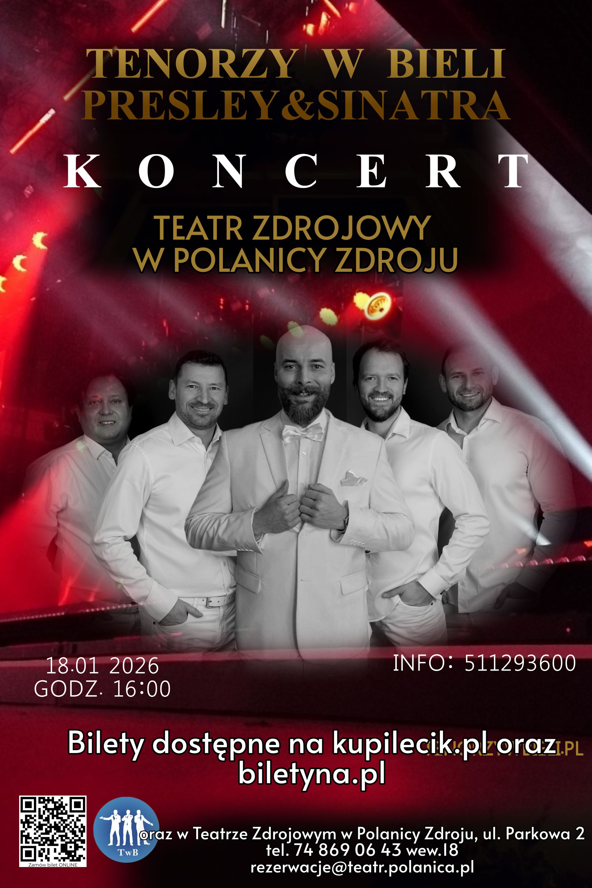 Koncert "Tenorzy w Bieli - Presley & Sinatra"