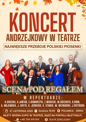 Andrzejkowa Noc Przeboj&oacute;w &ndash; Koncert artyst&oacute;w Sceny Pod Regałem