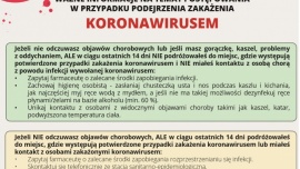 Informacje w związku z kolejnymi przypadkami zarażenia koronawirusem w Polsce Kliknięcie w obrazek spowoduje wyświetlenie jego powiększenia